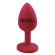 X-CITE SMALL SILICONE PLUG RED X-CITE SMALL SILICONE PLUG RED